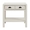 Alaterre Furniture Arden 2-Drawer Wood Nightstand with Open Shelf, Driftwood White ANAN0231 - alternate 5
